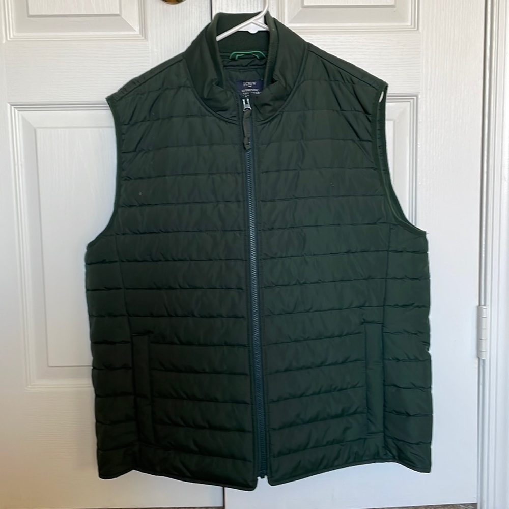 JCrew Men’s Green Puffer Vest
